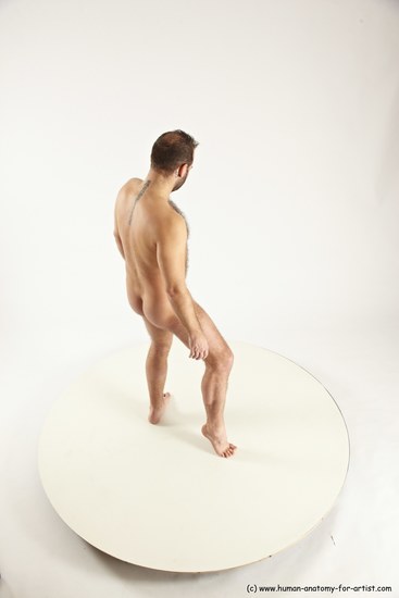 Nude Man White Standing poses - ALL Average Short Brown Standing poses - simple Multi angles poses Realistic