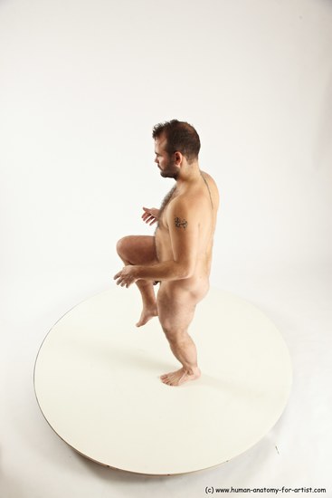 Nude Man White Standing poses - ALL Average Short Brown Standing poses - simple Multi angles poses Realistic