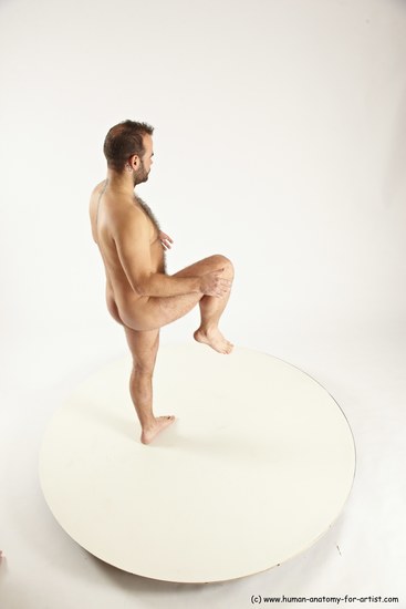 Nude Man White Standing poses - ALL Average Short Brown Standing poses - simple Multi angles poses Realistic