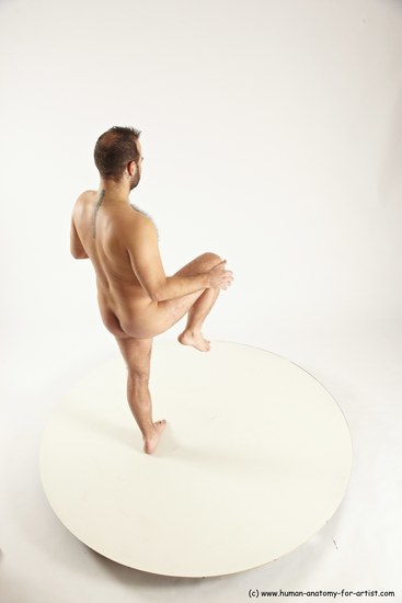 Nude Man White Standing poses - ALL Average Short Brown Standing poses - simple Multi angles poses Realistic