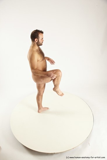 Nude Man White Standing poses - ALL Average Short Brown Standing poses - simple Multi angles poses Realistic