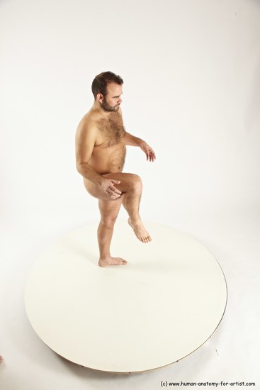 Nude Man White Standing poses - ALL Average Short Brown Standing poses - simple Multi angles poses Realistic