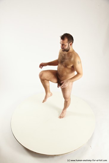 Nude Man White Standing poses - ALL Average Short Brown Standing poses - simple Multi angles poses Realistic