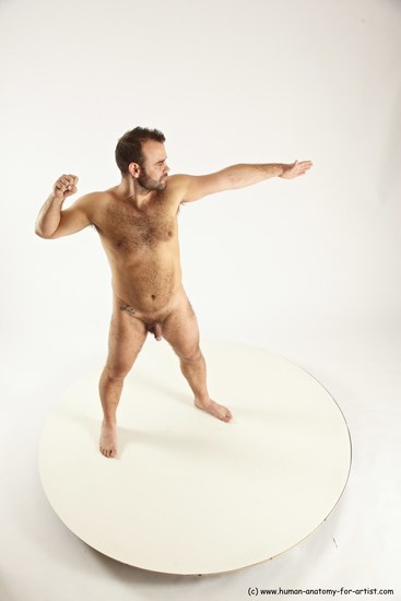 Nude Man White Standing poses - ALL Average Short Brown Standing poses - simple Multi angles poses Realistic