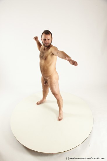 Nude Man White Standing poses - ALL Average Short Brown Standing poses - simple Multi angles poses Realistic