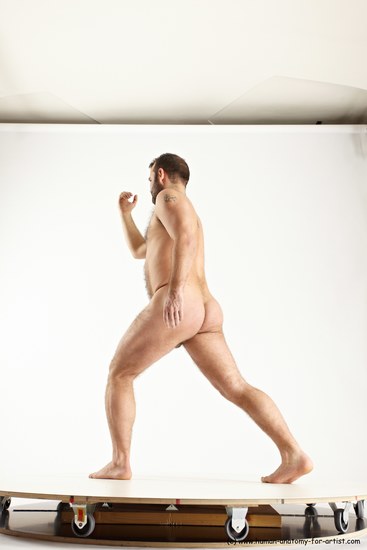 Nude Man White Standing poses - ALL Average Short Brown Standing poses - simple Multi angles poses Realistic