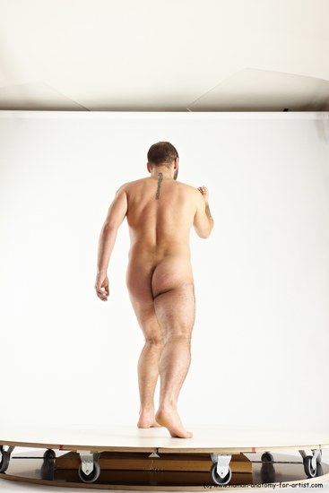 Nude Man White Standing poses - ALL Average Short Brown Standing poses - simple Multi angles poses Realistic