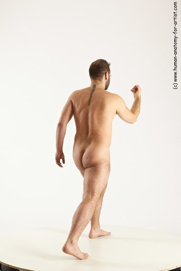 Nude Man White Standing poses - ALL Average Short Brown Standing poses - simple Multi angles poses Realistic