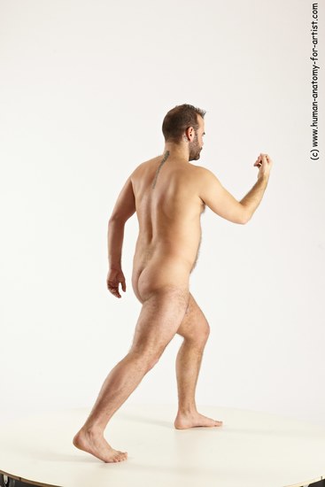 Nude Man White Standing poses - ALL Average Short Brown Standing poses - simple Multi angles poses Realistic