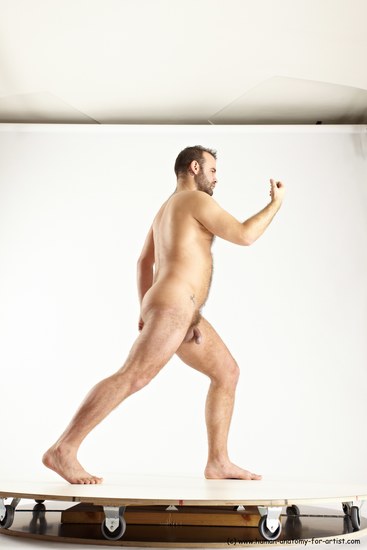 Nude Man White Standing poses - ALL Average Short Brown Standing poses - simple Multi angles poses Realistic