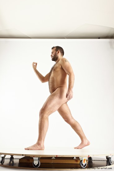 Nude Man White Standing poses - ALL Average Short Brown Standing poses - simple Multi angles poses Realistic