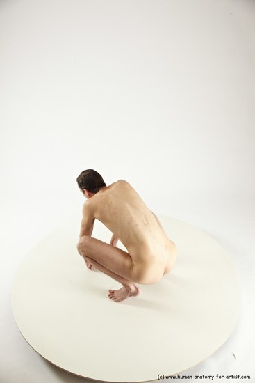 Nude Man White Standing poses - ALL Athletic Short Brown Standing poses - knee-bend Multi angles poses Realistic