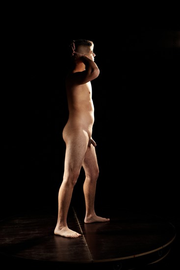 Nude Man Another Standing poses - ALL Average Short Brown Standing poses - simple Realistic