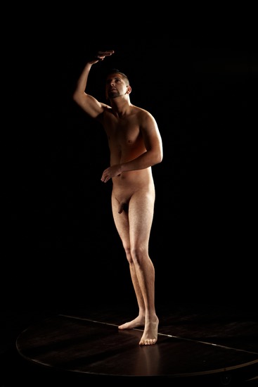 Nude Man Another Standing poses - ALL Average Short Brown Standing poses - simple Realistic