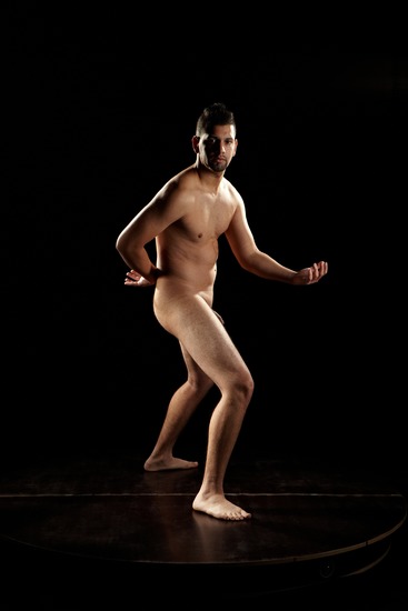 Nude Man Another Standing poses - ALL Average Short Brown Standing poses - simple Realistic