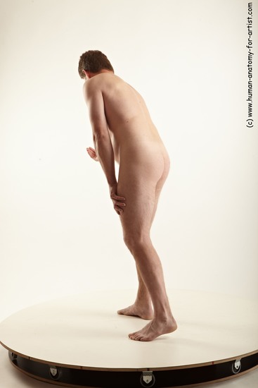 Nude Man White Standing poses - ALL Average Short Brown Standing poses - simple Realistic