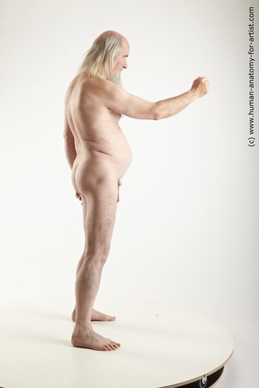 Nude Man White Standing poses - ALL Average Long Grey Standing poses - simple Realistic