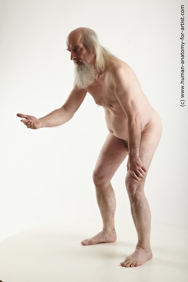 Nude Man White Standing poses - ALL Average Long Grey Standing poses - simple Realistic