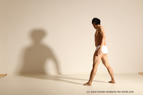 Underwear Martial art Man Asian Moving poses Average Short Black Dynamic poses Academic