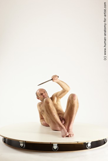 Nude Man White Laying poses - ALL Slim Short Brown Laying poses - on back Multi angles poses Realistic