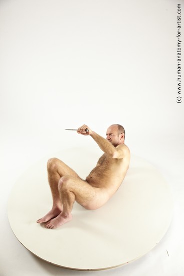 Nude Man White Laying poses - ALL Slim Short Brown Laying poses - on back Multi angles poses Realistic