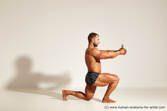 Underwear Gymnastic poses Man White Sitting poses - simple Muscular Short Brown Sitting poses - ALL Dynamic poses Academic