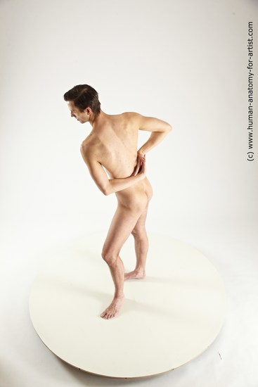 Nude Man White Sitting poses - simple Athletic Short Brown Sitting poses - ALL Multi angles poses Realistic