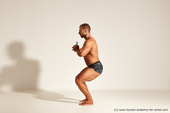 Underwear Gymnastic poses Man White Standing poses - ALL Muscular Short Brown Standing poses - simple Dynamic poses Academic