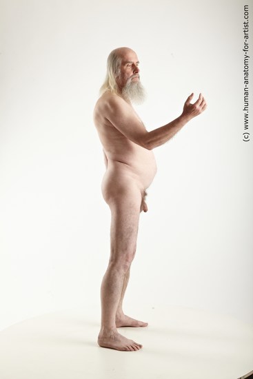 Nude Man White Standing poses - ALL Average Long Grey Standing poses - simple Realistic