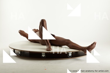 Nude Man Black Slim Bald Realistic