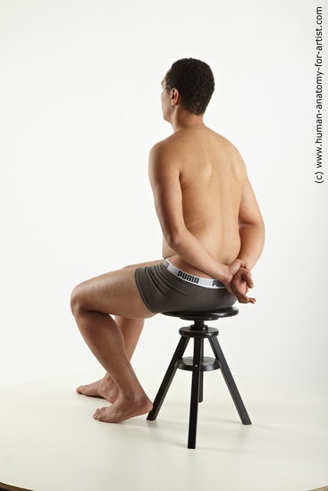 Man Black Sitting poses - simple Average Short Black Sitting poses - ALL Academic