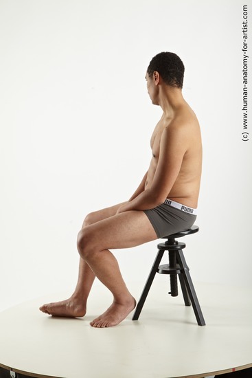 Man Black Sitting poses - simple Average Short Black Sitting poses - ALL Academic