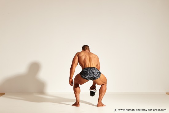 Underwear Gymnastic poses Man White Standing poses - ALL Muscular Short Brown Standing poses - simple Dynamic poses Academic