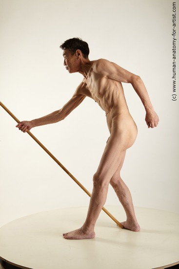 Nude Fighting Man Asian Standing poses - ALL Slim Medium Black Standing poses - simple Realistic