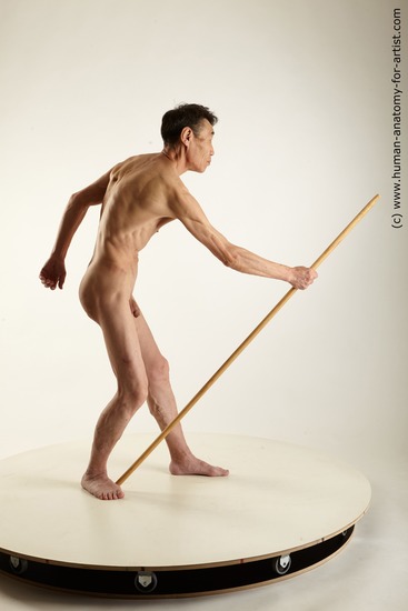 Nude Fighting Man Asian Standing poses - ALL Slim Medium Black Standing poses - simple Realistic