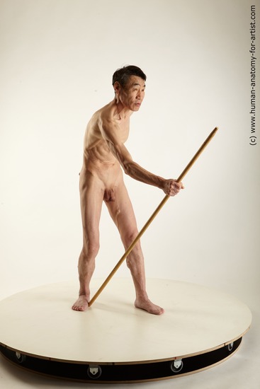 Nude Fighting Man Asian Standing poses - ALL Slim Medium Black Standing poses - simple Realistic