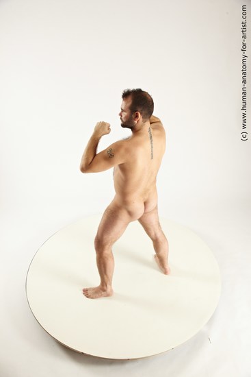 Nude Man White Standing poses - ALL Average Short Brown Standing poses - simple Multi angles poses Realistic