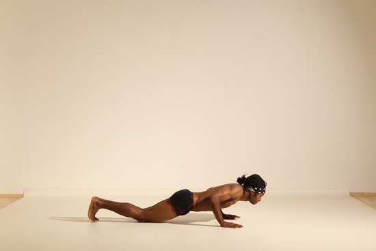 Underwear Man Black Athletic Black Dancing Dreadlocks Dynamic poses Academic