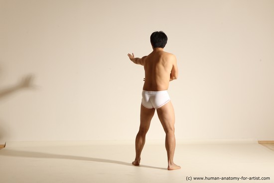 Underwear Martial art Man Asian Moving poses Average Short Black Dynamic poses Academic