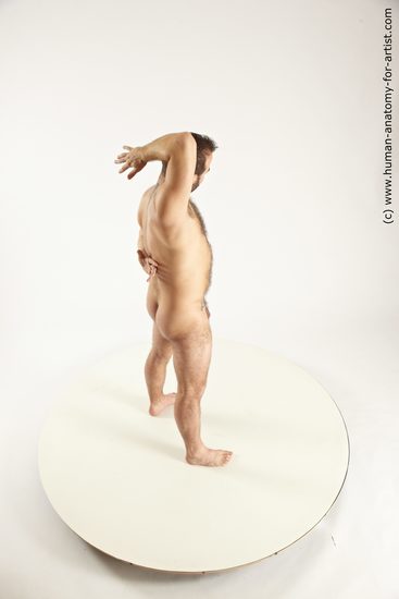 Nude Man White Standing poses - ALL Average Short Brown Standing poses - simple Realistic