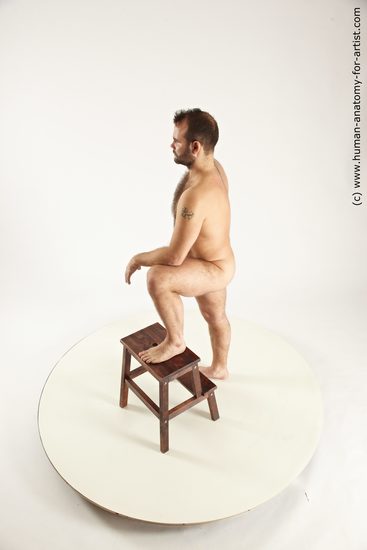 Nude Man White Standing poses - ALL Average Short Brown Standing poses - simple Realistic