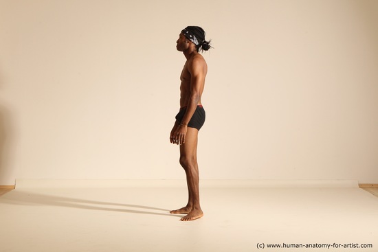 Underwear Man Another Athletic Black Dancing Dreadlocks Dynamic poses Academic