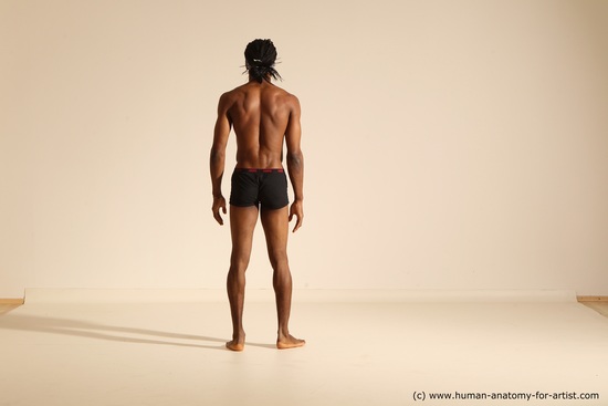 Underwear Man Another Athletic Black Dancing Dreadlocks Dynamic poses Academic