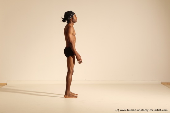 Underwear Man Another Athletic Black Dancing Dreadlocks Dynamic poses Academic