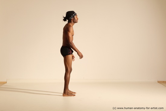 Underwear Man Another Athletic Black Dancing Dreadlocks Dynamic poses Academic