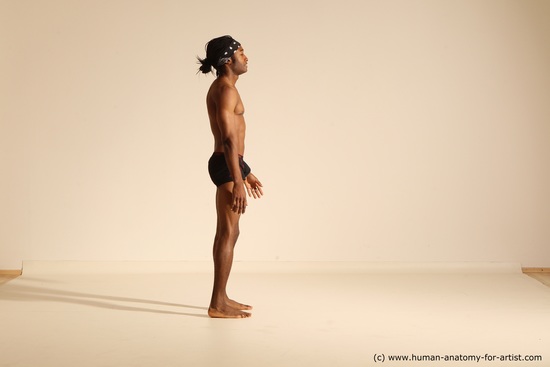 Underwear Man Another Athletic Black Dancing Dreadlocks Dynamic poses Academic