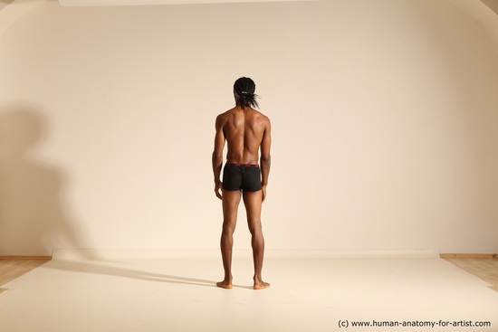 Underwear Man Another Athletic Black Dancing Dreadlocks Dynamic poses Academic