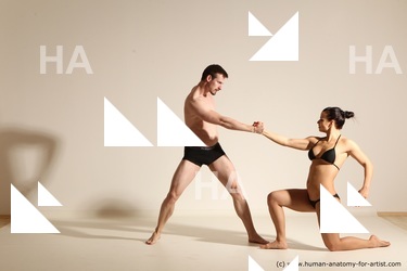 Underwear Woman - Man Athletic Dancing Dynamic poses Academic