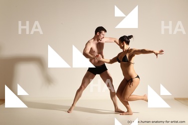 Underwear Woman - Man Athletic Dancing Dynamic poses Academic