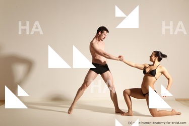 Underwear Woman - Man Athletic Dancing Dynamic poses Academic